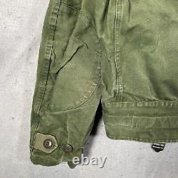 Vintage C54 Swedish Motorcycle Squadron Military Jacket Adult Un-Lined Green