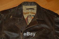 Vintage CHEVIGNON France TIMELESS HARMONY Leather Motorcycle Jacket Size XL