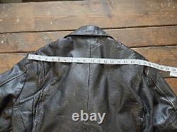 Vintage COOPER Black Leather Motorcycle Jacket. Biker. Men's