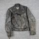 Vintage California Creations Leather Moto Jacket Mens Medium Black Motorcycle