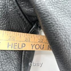 Vintage California Creations Leather Motorcycle Jacket 46 Made In USA (scuffs)