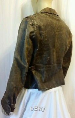 Vintage Californian horse hide leather jacket surrogates size 44R US, 54Euro