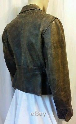 Vintage Californian horse hide leather jacket surrogates size 44R US, 54Euro
