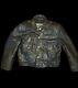 Vintage Chicago Cop Shop Leather Jacket Police Size 42 Heavy Retired Obsolete