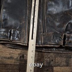 Vintage Chief Firstgear Hein Gericke Motorcycle Jacket Mens XL Brown Leather 90s