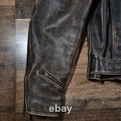 Vintage Chief Firstgear Hein Gericke Motorcycle Jacket Mens XL Brown Leather 90s