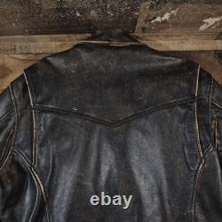 Vintage Chief Firstgear Hein Gericke Motorcycle Jacket Mens XL Brown Leather 90s