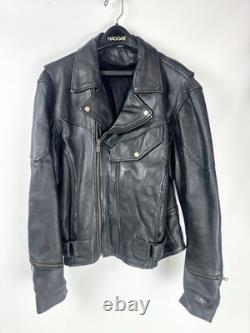 Vintage Classic Perfecto Leather Motorcycle Jacket Size 44