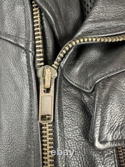 Vintage Classic Perfecto Leather Motorcycle Jacket Size 44