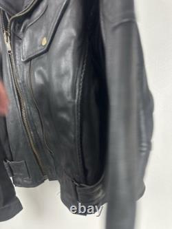 Vintage Classic Perfecto Leather Motorcycle Jacket Size 44