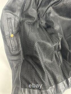 Vintage Classic Perfecto Leather Motorcycle Jacket Size 44