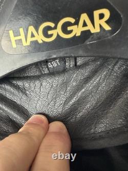 Vintage Classic Perfecto Leather Motorcycle Jacket Size 48T