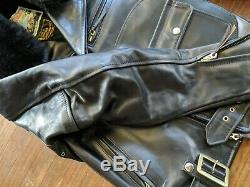 Vintage Custom Aero Leather Jacket King of The Road SZ 32