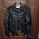 Vintage Cycle Rider Black Leather Motorcycle Jacket Size 42