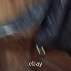 Vintage Cycle Rider Black Leather Motorcycle Jacket Size 42