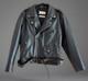 Vintage EXCELLED Black Leather Motorcycle Jacket Biker Punk Rocker- Men's 44