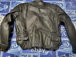Vintage Easyriders Bikers Black Leather Jacket Size Xxl