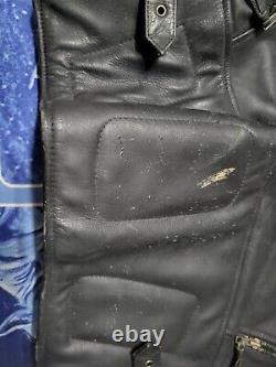Vintage Easyriders Bikers Black Leather Jacket Size Xxl