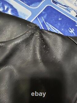 Vintage Easyriders Bikers Black Leather Jacket Size Xxl