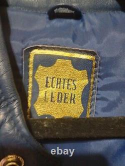Vintage Echtes Leder Jacket Mens 50 IXS Leather Padded Racing Motorcross Lined