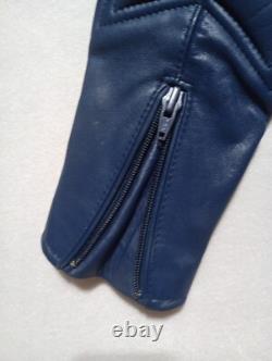 Vintage Echtes Leder Jacket Mens 50 IXS Leather Padded Racing Motorcross Lined