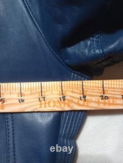 Vintage Echtes Leder Jacket Mens 50 IXS Leather Padded Racing Motorcross Lined