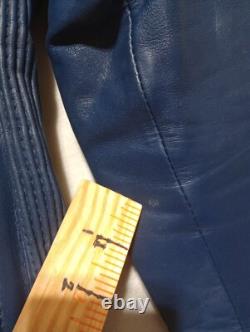 Vintage Echtes Leder Jacket Mens 50 IXS Leather Padded Racing Motorcross Lined