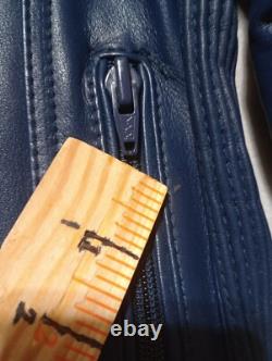 Vintage Echtes Leder Jacket Mens 50 IXS Leather Padded Racing Motorcross Lined