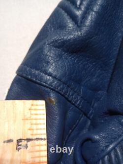 Vintage Echtes Leder Jacket Mens 50 IXS Leather Padded Racing Motorcross Lined