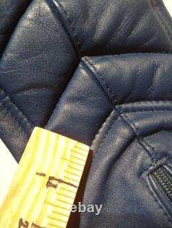 Vintage Echtes Leder Jacket Mens 50 IXS Leather Padded Racing Motorcross Lined