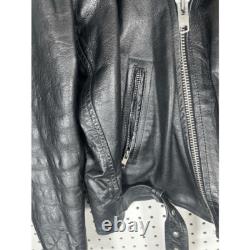 Vintage Echtes Leder leather motorcycle jacket