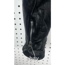 Vintage Echtes Leder leather motorcycle jacket