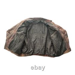 Vintage Echtes Leder x Diesel 90s Leather Jacket Men's XL Moto Distressed Rust