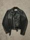 Vintage Excelled Leather Jacket Men's Size 44 Black USA Biker Motorcycle Ride