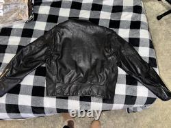 Vintage Excelled Leather Jacket Motorcycle Perfecto Style Punk Rock Size 42R