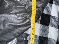 Vintage Excelled Leather Jacket Motorcycle Perfecto Style Punk Rock Size 42R