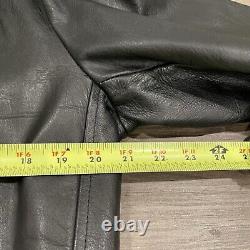 Vintage Excelled Leather Jacket Motorcycle Perfecto Style Punk Rock Size 42