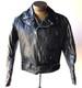 Vintage Excelled Men's Black Genuine Leather Motorcycle Biker Jacket 42R USA