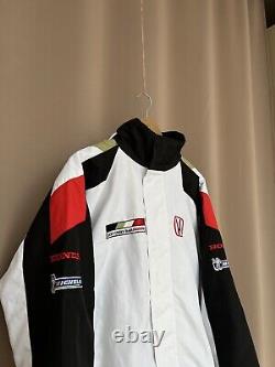 Vintage F1 Honda Racing Lucky Strike Bar Embroidered Jacket Size XL