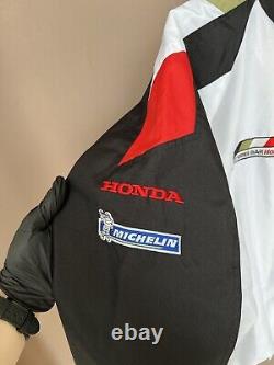 Vintage F1 Honda Racing Lucky Strike Bar Embroidered Jacket Size XL