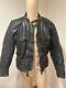 Vintage FIELDSHEER Men's Black Motorcycle Leather Jacket Size USA 40