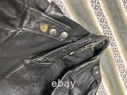 Vintage Fidelity Sportswear Steer Hide Leather Motorcycle Jacket 50s 21x25 USA