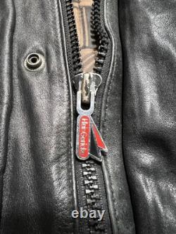 Vintage FirstGear Leather Jacket Mens Large Bomber Motorcycle Hein Gericke 90s