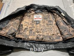 Vintage FirstGear Leather Jacket Mens Large Bomber Motorcycle Hein Gericke 90s