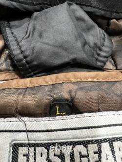 Vintage FirstGear Leather Jacket Mens Large Bomber Motorcycle Hein Gericke 90s