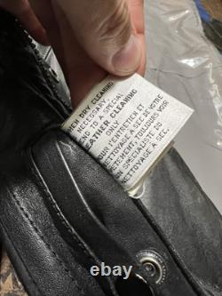 Vintage FirstGear Leather Jacket Mens Large Bomber Motorcycle Hein Gericke 90s