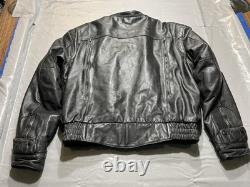 Vintage FirstGear Leather Jacket Mens Large Bomber Motorcycle Hein Gericke 90s