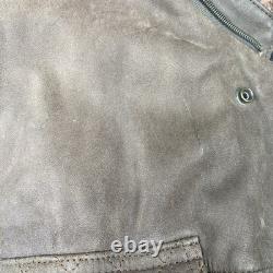 Vintage First Gear Leather Jacket Mens Brown Large Hein Gericke Motorcycle Liner