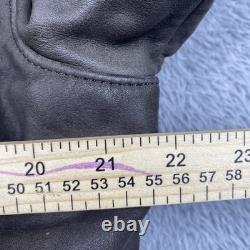 Vintage First Gear Leather Jacket Mens Brown Large Hein Gericke Motorcycle Liner