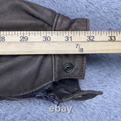 Vintage First Gear Leather Jacket Mens Brown Large Hein Gericke Motorcycle Liner